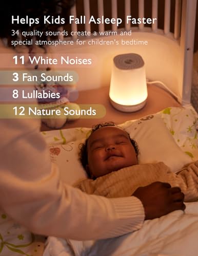 Momcozy Baby Sound Machine – White Noise & Night Light