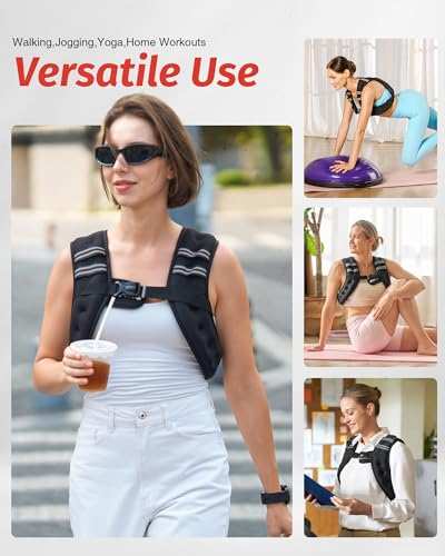 ZELUS adjustable weighted vest for running and strength training