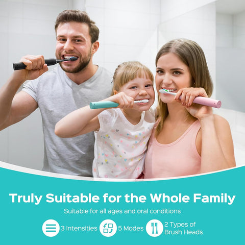COSLUS C30 Electric Toothbrush for Adults, Effective Yet Gentle Ultra-Clean