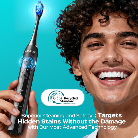 COSLUS C30 Electric Toothbrush for Adults, Effective Yet Gentle Ultra-Clean